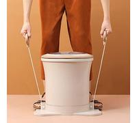 CABINE Portable Compact Spin Dryer for Clothes Mini Non-Electric Manual Laundry Dryinghine Speed 2500 Rpm/Beige/42 * 29Cm