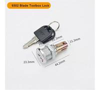 Cabinet and Drawer Toolbox Lock with 180 Degree Rotation Unlocking and Alloy Linkage System for Effective Tool Protection (D)
