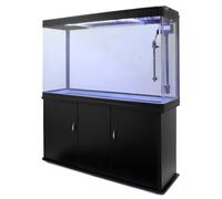 MonsterShop Aquarium Fish Tank & Cabinet - Black