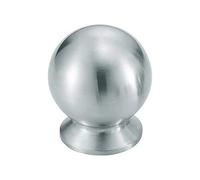 Cabinet Ball Shape Knob - Solid Polish Stainless Steel 30x34mm from EUROART