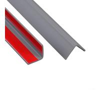 Cabinet Base Sealing Strip for Kitchen Sink Surround PVC Trim Profile to Create Barrier Between Floor and Cabinet Plinth Interface (Gray（20 * 20）)