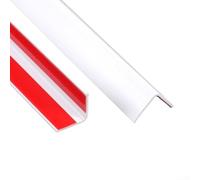 Cabinet Base Sealing Strip for Kitchen Sink Surround PVC Trim Profile to Create Barrier Between Floor and Cabinet Plinth Interface (White（20 * 20）)