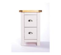 Cabinet Bits Argenta 2 Drawer Petite Bedside Table Chrome Cup Handle