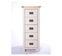 Cabinet Bits Argenta 5 Drawer Narrow Chest Of Drawers Bras Drop Handle