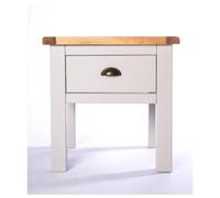 Cabinet Bits Argenta Light Grey 1 Drawer Side Table Brass Cup Handle