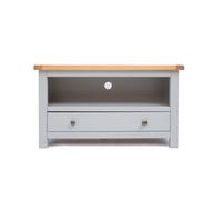 Cabinet Bits Argenta Light Grey 1 Drawer Tv Cabinet Brass Knob