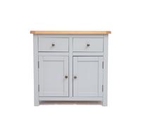 Argenta Light Grey 2 Drawer 2 Door Sideboard Brass Knob Cabinet Bits Light Grey One Size