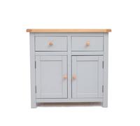 Cabinet Bits Argenta Light Grey 2 Drawer 2 Door Sideboard Wood Knob