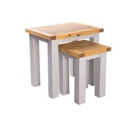 Cabinet Bits Argenta Light Grey Set Of 2 Nest Of Tables