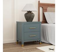 Cabinet Bits Biasi 2 Drawer Grey Bedside Table