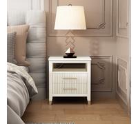 Cabinet Bits Biasi 2 Drawer White Bedside Table