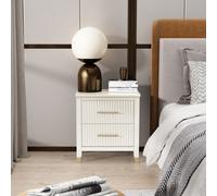 Cabinet Bits Biasi 2 Drawer White Bedside Table