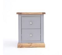 Cabinet Bits Biccari 2 Drawer Bedside Table Chrome Knob