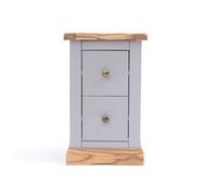 Cabinet Bits Biccari 2 Drawer Petite Bedside Table Brass Knob