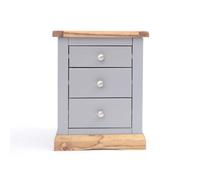 Cabinet Bits Biccari 3 Drawer Bedside Table Chrome Knob