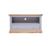 Cabinet Bits Biccari Grey 1 Drawer Tv Cabinet Chrome Knob