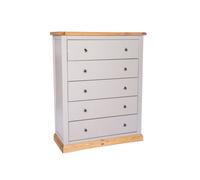 Cabinet Bits Bomporto 5 Drawer Chest Of Drawers Chrome Knob