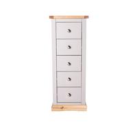 Cabinet Bits Bomporto 5 Drawer Narrow Chest Of Drawers Chrome Knob
