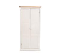 Cabinet Bits Castelli 2 Door Wardrobe Chrome Knob in Off-White Cabinet Bits Off-White