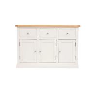 Cabinet Bits Castelli Off White 3 Drawer 3 Door Sideboard Chrome Knob