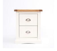 Cabinet Bits Cosenza 2 Drawer Bedside Table Chrome Cup Handle