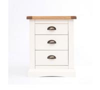 Cabinet Bits Cosenza 3 Drawer Bedside Table Brass Cup Handle