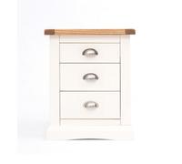 Cabinet Bits Cosenza 3 Drawer Bedside Table Chrome Cup Handle