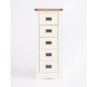 Cabinet Bits Cosenza 5 Drawer Narrow Chest Of Drawers Bras Drop Handle