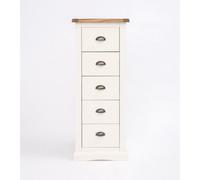 Cabinet Bits Cosenza 5 Drawer Narrow Chest Of Drawers Brass Cup Handle