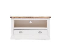 Cabinet Bits Cosenza Off White 1 Drawer Tv Cabinet Chrome Cup Handle