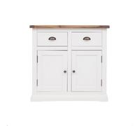 Cabinet Bits Cosenza Off White 2 Drawer 2 Door Sideboard Brass Cup Handle