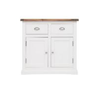 Cabinet Bits Cosenza Off White 2 Drawer 2 Door Sideboard Chrome Cup Handle