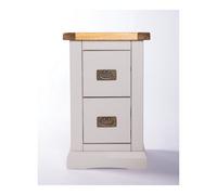 Cabinet Bits Loreo 2 Drawer Petite Bedside Table Brass Drop Handle