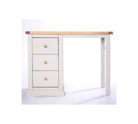 Cabinet Bits Loreo 3 Drawer Desk - Dressing Table Wood Knob in Light Grey Cabinet Bits Light Grey