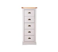 Cabinet Bits Loreo 5 Drawer Narrow Chest Of Drawers Brass Cup Handle