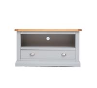 Cabinet Bits Loreo Light Grey 1 Drawer TV Cabinet Chrome Cup Handle Cabinet Bits Light Grey