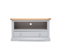 Cabinet Bits Loreo Light Grey 1 Drawer Tv Cabinet Chrome Knob