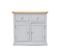 Cabinet Bits Loreo Light Grey 2 Drawer 2 Door Sideboard Wood Knob