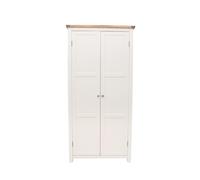 Cabinet Bits Lovere 2 Door Wardrobe Chrome Knob in Off-White Cabinet Bits Off-White