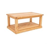 Cabinet Bits Lucca Waxed Coffee Table With Shelf