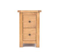 Cabinet Bits Lugo 2 Drawer Petite Bedside Table Brass Knob