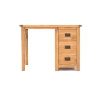 Cabinet Bits Lugo 3 Drawer Desk - Dressing Table Brass Drop Handle