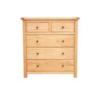 Cabinet Bits Lugo 4 Drawer Chest of Drawers Brass Knob in Light Brown Cabinet Bits Light Brown