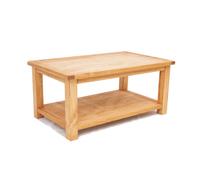 Cabinet Bits Lugo Waxed Coffee Table With Shelf