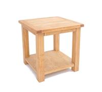 Cabinet Bits Lugo Waxed Side Table With Shelf