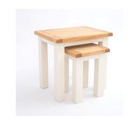 Cabinet Bits Maggiori Off White Set Of 2 Nest Of Tables