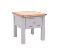 Cabinet Bits Mirano Grey 1 Drawer Side Table Satin Chrome Knob