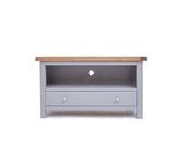 Cabinet Bits Mirano Grey 1 Drawer Tv Cabinet Chrome Knob