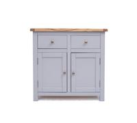 Cabinet Bits Mirano Grey 2 Drawer 2 Door Sideboard Brass Knob