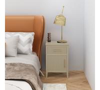 Cabinet Bits Monti 1 Drawer 1 Door Clay Bedside Table